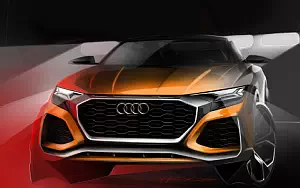 Audi Q8 Sport Concept car sketch    HD 