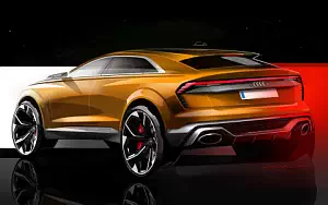 Audi Q8 Sport Concept car sketch    HD 