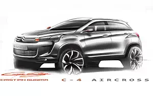 Citroen C4 AirCross car sketch    HD 