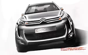 Citroen C4 AirCross car sketch    HD 