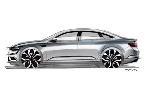 Renault Talisman car sketch    HD 