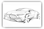 Cars sketches desktop wallpapers